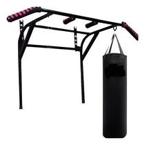 Comprar Saco De Boxeo Lleno 1.20mts+ Barra Dominada+cadena Nuevo 