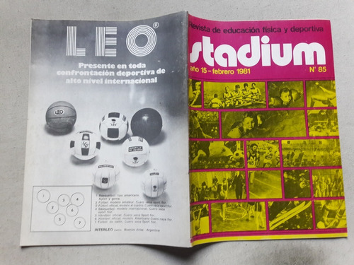 Revista Stadium Nº 85 Febrero 1981 - Técnica Deportiva