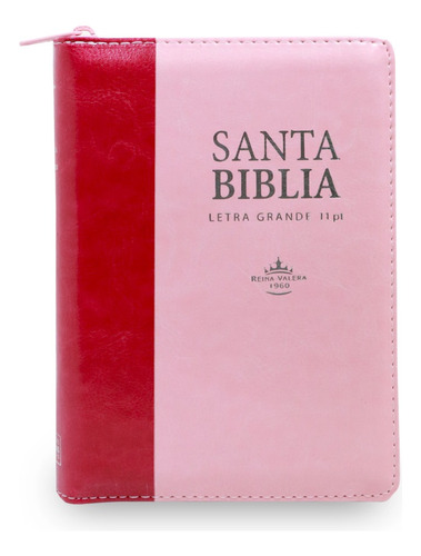 Biblia Reina Valera 1960 Compacta Piel Sintética Rosa