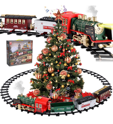 Tren Eléctrico Navideño Super Joy Con Motor Sonido Y