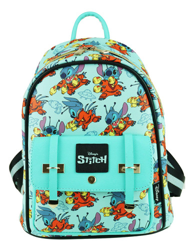Lilo And Stitch - Proyecto 626-11 Mochila De Piel Sintétic.