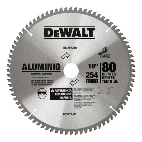 Disco De Serra P/ Esquadria 10 Dwa03210 80 Dentes Dewalt