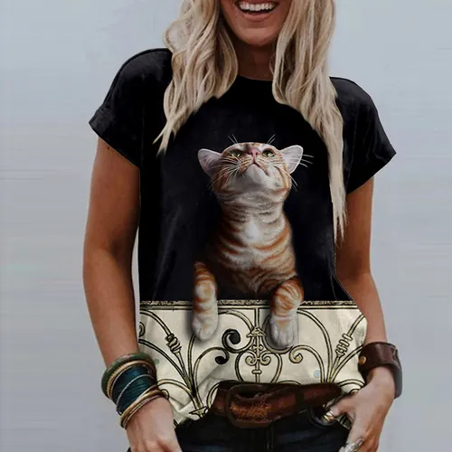 Blusa con gatos hotsell