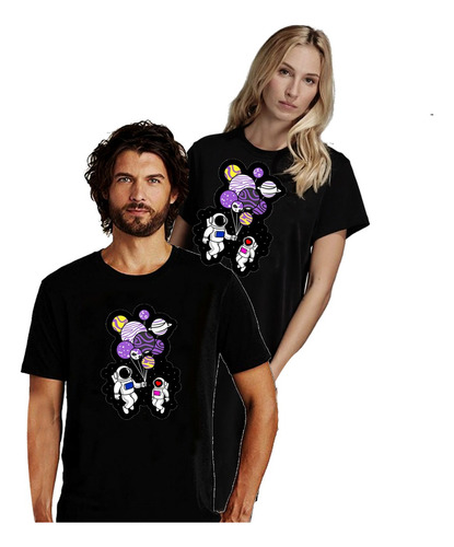 Poleras Pareja Austronauta 