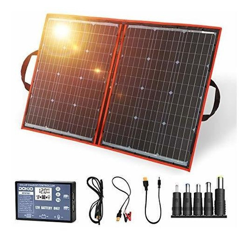 Dokio 110w 18v Kit De Panel Solar Plegable Portatil Ligero