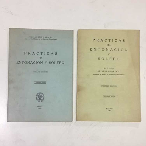 Prácticas De Entonación Y Solfeo Guillermo Orta Música