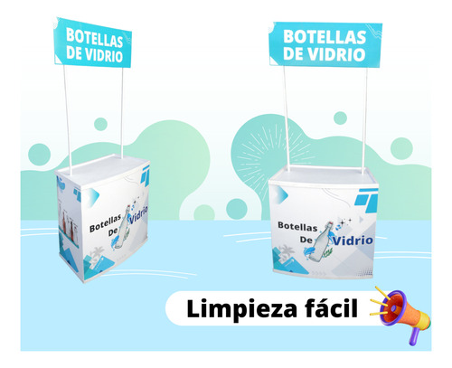 Demo Stand Modulo Portatil Plastico Pvc Sin Publicidad