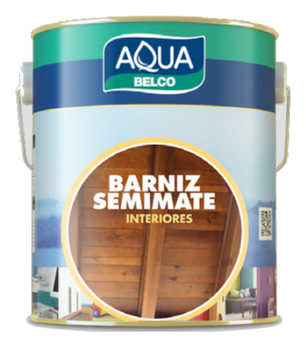 Barníz Poliuretánico Semimate Madera Interior 3.6 Lt Belco