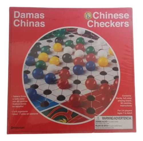 Juego De Mesa Damas Chinas 60 Canicas 2 A 6 Jugadores Mayore