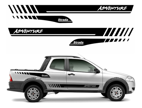 Kit Adesivos Para Fiat Strada Adventure Cabine Dupla 20207