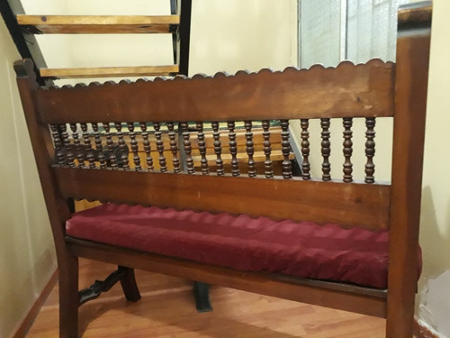 Imagen 5 de 10 de Banqueta De Madera Años 80 En Perfecto Estado.