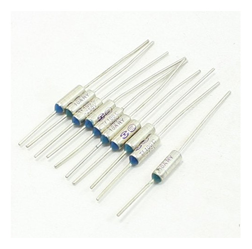 10 Pcs Circuit Cutoff Tf Aluminum Thermal Fuse 100 Degr...