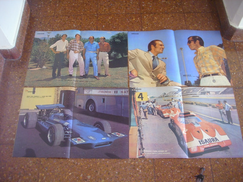 Antiguo Lote Posters Autos Carreras Revista Automundo Cod222