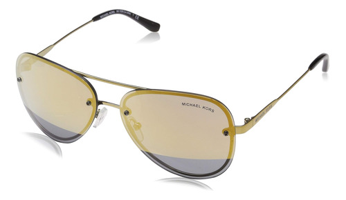 Michael Kors Gafas De Sol Marco Dorado, Lentes Dorados, 59mm