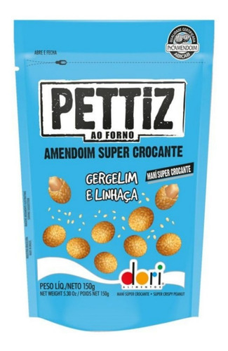 Amendoim Gergelim E Linhaça Muito Saboroso Pouch 120g