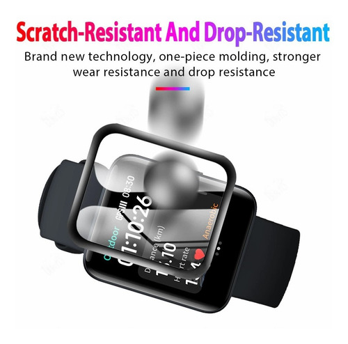 3 Micas De Tpu 3d Premium Compatible Con Redmi Watch 2 Lite