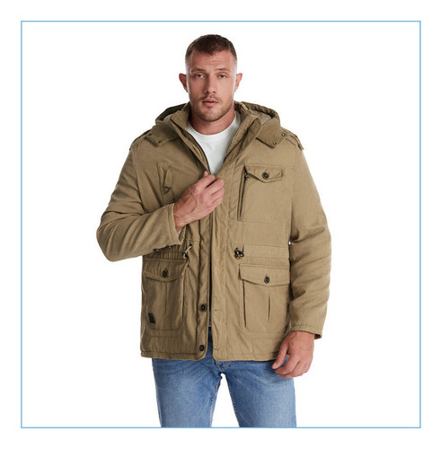 Chaqueta Esquí Para Hombre Chaqueta Polar Senderismo Capucha