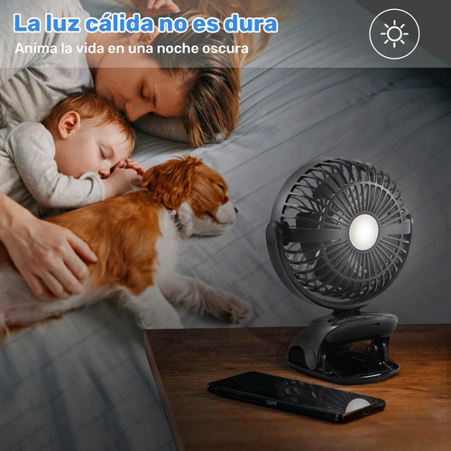6000mah Con Batería Recargable Ventilador De Escritorio