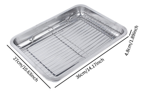 Bandeja Para Hornear Con Estante, Bandeja 36cmx27cmx48cm