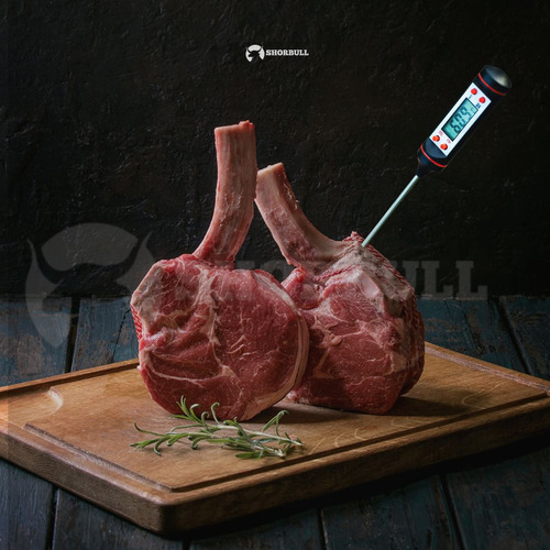Termómetro Digital Cocina Lectura Rápida Y Precisa Shorbull Negro