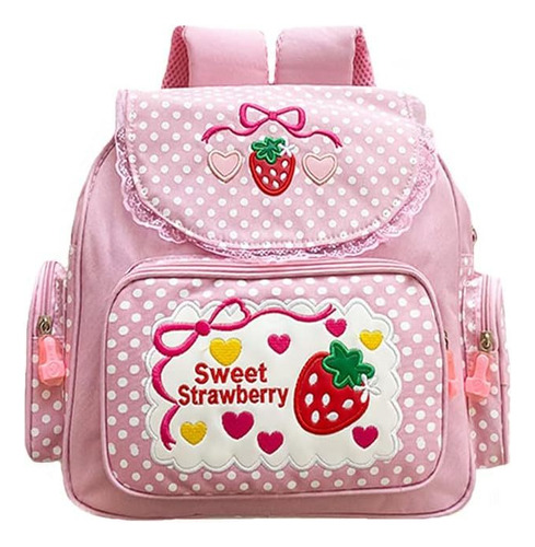 Girls Backpack Japanese School Backpack With Strawberry