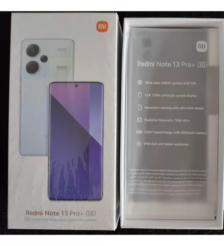 Celular Xiaomi Redmi Note 13 Pro + Plus 5g 12gb 512gb Negro