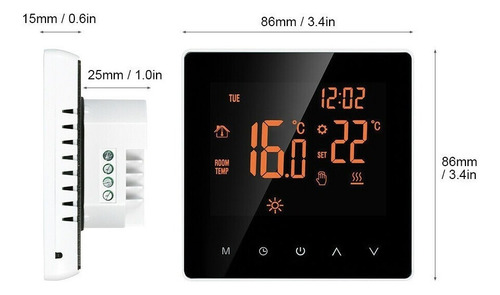 Termostato Wifi Calefacción Eléctrica Lcd Controlador Smart