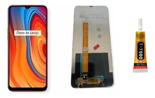 Tela Touch Display Frontal Compatível Realme C3 6i 5i + Cola