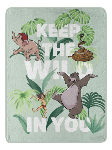 Northwest Jungle Book Micro Raschel - Manta De 46 X 60 Pulga