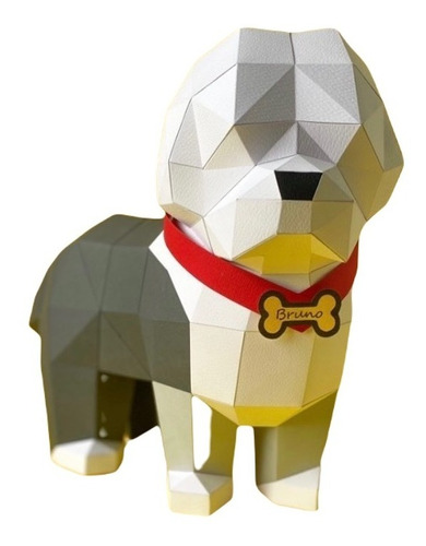 Perro Pastor Inglés Papercraft (formato Digital Pdf)