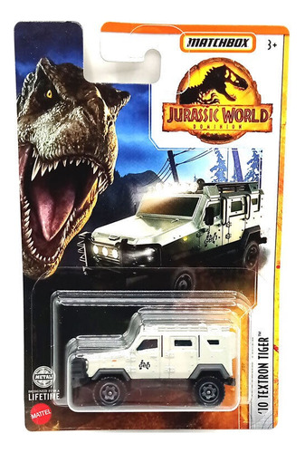 '10 Textron Tiger Jurassic Park World Dominion Matchbox 1-64