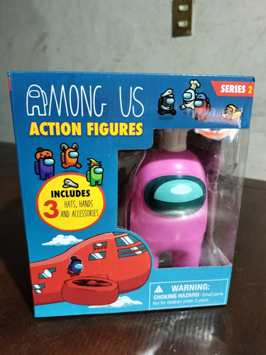Figura De Acción Among Us Serie 2 Con 3 Accesorios (Usado)