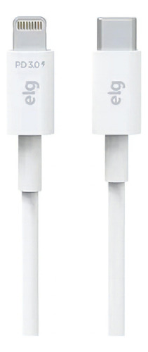 Cable USB tipo C a Lightning de 8 pines, 3 a, 20 W, 1 metro, blanco