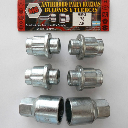 Set Antirrobo Mg 4 Tuerca 12x1,5 Ford Toyota A/plana Cod78