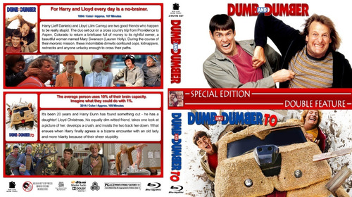 Dumb And Dumber 1 Y 2 En Bluray. 2 Discos. Ing/esp. Lat