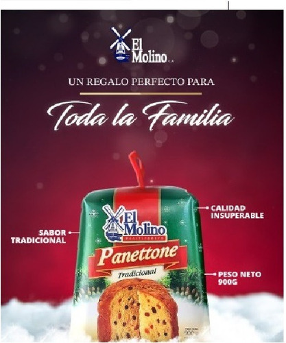 Panetton De Frutas Y Pasas 900gr