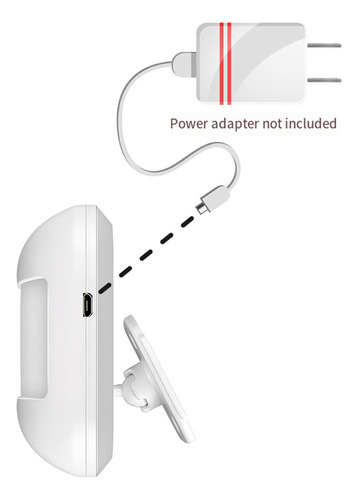 Detector De Alarma Con Sensor De Movimiento Pir Inalámbrico