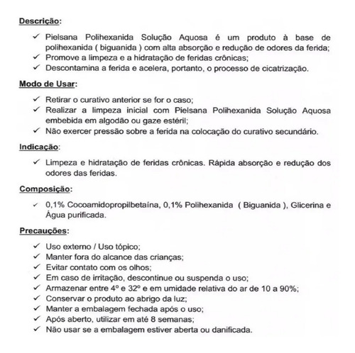 Imagem 3 de 3 de Polihexanida Solução Aquosa Phmb 350ml V001