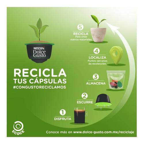 Imagen 9 de 10 de Nescafé Dolce Gusto 16 Cápsulas Sabor Mocha En Oferta!!