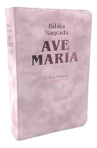 Bíblia Sagrada Catolica Letra Grande Maior Rosa Ave Maria