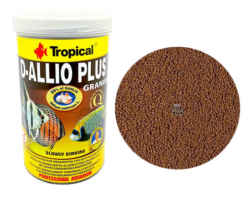 Ração Tropical D-allio Plus Granulat 600g Alho P/ Peixes