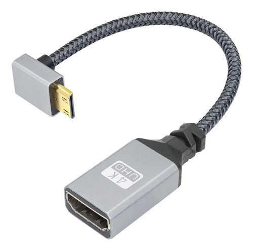 Riieyoca Cable Adaptador 4k Mini Hdmi A Hdmi, Angulo De Elev