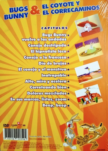 Dibujos Animados Dvd Nuevo Bugs Bunny & El Correcaminos