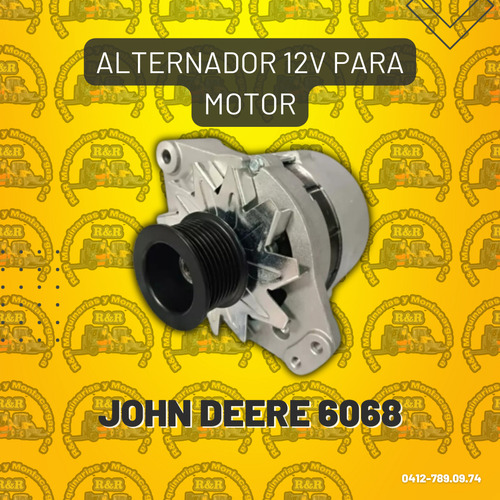 Alternador 12v Para Motor John Deere 6068