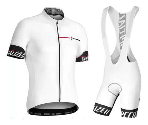 El Maillot Bicicleta Blanco Puro Absorver El Sudor