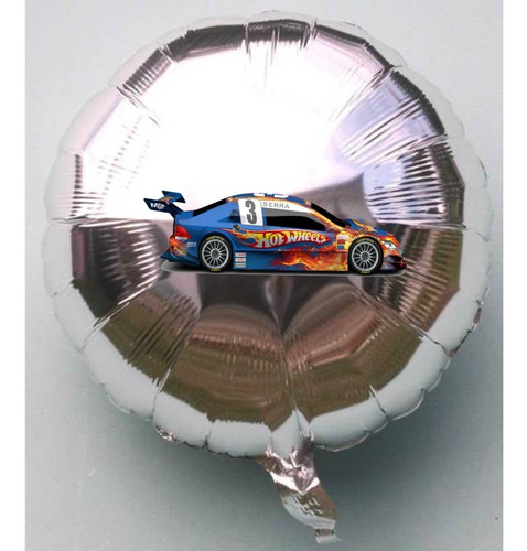 Globo Metalizado Autos Autitos De Carrera Hot Wheels