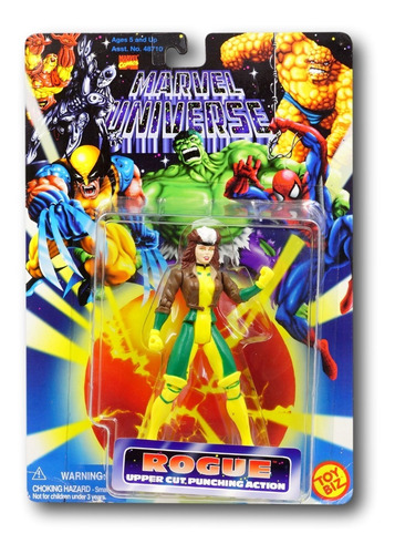 Marvel Universe X Men Rogue Punching Action Toy Biz Vintage