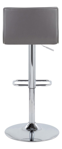 Lumisource Mara Taburete De Bar Ajustable Tapizado Taburetes