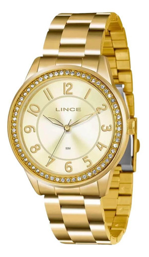Relógio Feminino Lince Lrg4339l C2kx Dourado