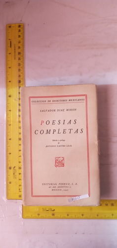 Poesías  Completas Antonio Salvador Diaz Mirón 
